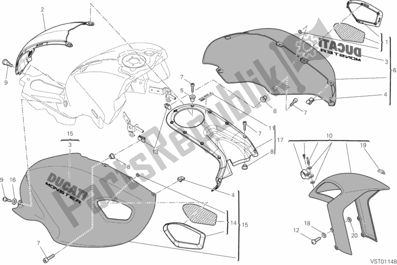 Wszystkie części do Upominek Ducati Monster 795 ABS Thai 2014